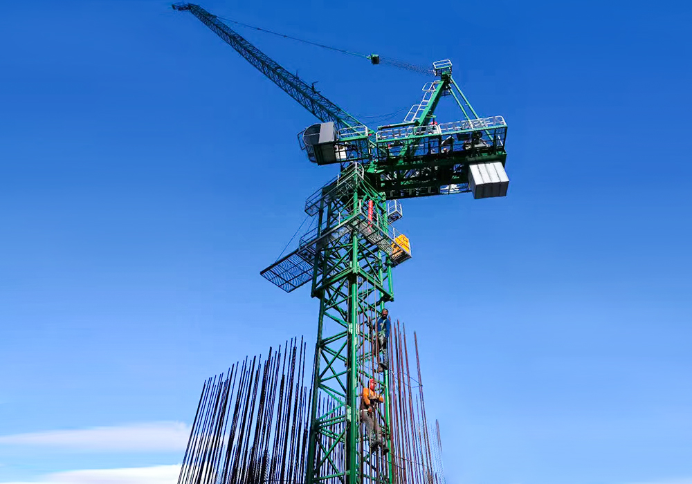 QTD80 Luffing-Jib Tower Crane 6T JIB hosszúság 40m